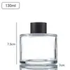 Botella de Aromaterapia Sin Fuego para Coche Botella Vacía Botella Pequeña para el Hogar Agua de Rosas Rattan Volátil Decoración con Flores Secas Botella de Vidrio para Perfume