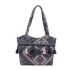 Bolsa Tote Grande Capacidade Transfronteiriça Tendência Feminina Nova Moda Estilo Étnico Estudante Portátil Estilo Aula Franja Ombro