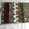 Padrão Zebra Impresso com Flocagem de Lado Único Estampa Leopardo Leopardo Pintado Argola de Leopardo Veludo Camurça Tecido de Sapato Não Elástico Bagagem Tecido de Moda