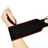 Pulseira Esportiva Pressurizada Protetor de Pulso Fitness Basquete Levantamento de Peso Respirável Enrolável Ajustável Munhequeira Esportiva de Tricô Laranja
