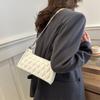 Bolso de hombro de diseño de nicho de alta apariencia, nuevo 2024, bolso de hombro ligero de lujo de color sólido, bolso cuadrado pequeño para mujer.
