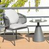 Mesa y silla de ocio para balcón, patio exterior, jardín, silla de ratán, combinación de mesa y silla pequeña para restaurante y hotel, juego simple de tres piezas, terraza