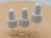 Botella de Muestra Transparente Marrón de 1ml 2ml 3ml Botella de Vidrio para Aceite Esencial Botella Rodante de Prueba Botella de Relleno de Perfume Botella Gotero