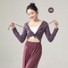 Cardigã Top de Dança Clássica Primavera e Verão Roupas de Prática de Dança Moderna Treinamento Corporal de Dança Chinesa Roupas de Dança