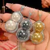 Nuevo Modelo 2025 Zhuang Shengsheng Joyería Base de Cobre Chapada en Oro Imitación Colgante de Calabaza Perla Amarilla Collar para Mujeres 16-14mm