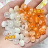 Cuentas de Linterna Resina que Cambia de Color con Luz UV Ojo de Gato Cuentas Sueltas Joyería Accesorios de Joyería Bun de Alta Transparencia Cuentas de Ábaco con Cuentas