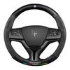 Adecuado para Maserati President Levante Levante Ghibli Funda de volante de fibra de cuero