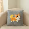 Funda de Cojín de Chenilla Shengdu Bordado de Toalla Dibujos Animados Otoño e Invierno Cojín de Mesita de Noche Cojín Lumbar Decoración Suave Sala de Estar Cojín de Sofá