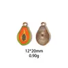 Colgantes Serie Frutas de Verano Fresa Manzana Plátano Accesorios de Joyería DIY de Aleación Colgante de Llavero Transfronterizo