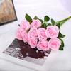 Rosas de Terciopelo Simuladas para Decoraciones de Boda, Flores Artificiales para Arreglos de Boda con Rosas Transfronterizos, Flores Artificiales al por Mayor para el Día de San Valentín