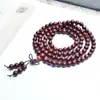 Folleto Lleno de Venus Pulsera de Palo de Rosa DIY Tallado Nuclear Accesorios de Cloisonné Wen Juego 108 Cuentas para Hombres y Mujeres