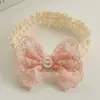 Diadema para Bebé, Diadema de Protección de la Fontanela, Diadema con Lazo para Bebé Niña, Diadema de Accesorios para el Cabello Dulces Flores para Recién Nacidos