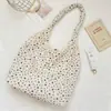 Bolso tote estilo coreano con estampado de estrellas 6963, bolso de hombro de gran capacidad, adecuado para que los estudiantes lo usen como mochila escolar o bolso de hombro para el día a día