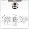 Amortiguador de disco para eje giratorio, bisagra circular de par, par ajustable, bisagra de parada arbitraria, accesorios para brazo de bisagra