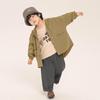 Jaqueta corta-vento Changguo Clothing para meninos Outono Estilo Coreano Blusa com capuz para crianças Primavera e Outono Manga longa Marca da moda