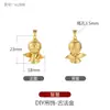 Colgante Ángel Oro Arena Vietnam Accesorios Colgante Gota Oro Antiguo Colgante para Pulsera DIY Colgante para Mujer Colgante de Cuentas Accesorios
