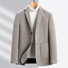 Chaqueta de Traje de Lana para Hombre 2025 Primavera y Otoño Nuevo Traje Casual Moda Trendy Ropa Exterior de Lana para Hombre