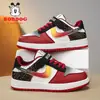 Zapatos para Niños Babudou Otoño e Invierno 2025 Niños Medianos y Grandes Zapatos Deportivos de Cuero Impermeables Estudiantes de Primaria Casuales Zapatos Aj
