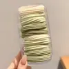 Prendedor de cabelo preto para rabo de cavalo alto para mulheres, altamente elástico e durável, não puxa nem deixa marcas no cabelo, faixa de cabelo, acessório de cabelo elástico