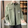 Estilo Urbano Japonés Juvenil Verano Primavera Otoño Camisa de Manga Larga para Hombre Chaqueta Casual Camisa de Trabajo Delgada Marca de Moda