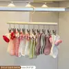 Nuevo tendedero de acero inoxidable para calcetines para bebés recién nacidos, niños pequeños, calcetines, ropa interior, tendedero de pinzas múltiples para niños