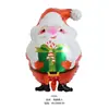 Árbol de Navidad Permanente Transfronterizo de Amazon, Muñeco de Nieve, Cabeza de Papá Noel, Bastón, Globo de Papel de Aluminio, Decoración para Fiesta de Navidad