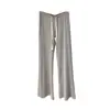 Calças pantalona cinza para mulheres, estilo início de outono, para corpo tipo pera, frescas e com bom caimento, calças de moletom de yoga emagrecedoras, calças com bom caimento 18409