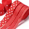 Cinta de Lazo de Puntos de Colores para Manualidades Accesorios para el Cabello Material para Lazos Empaquetado de Regalos Decoración de Pasteles Festivos Cinta