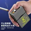 Estuche Grueso Popular para Cigarrillos con 20 Cigarrillos, Encendedor Integrado, Estuche Especial Suave y Duro para Hombres, Portátil, Resistente a la Presión, a Prueba de Humedad