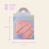 Bolsa de polvo para colorete de algodón de azúcar, forma grande de lágrima, ultra suave, adecuada para uso tanto en seco como en húmedo, esponja para base de cojín, esponja de maquillaje que no absorbe producto fácilmente, en caja