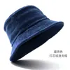 Stock listo Gorro de pescador de pana Bordado personalizado con logo Otoño e Invierno Comercio exterior Nuevo estilo Sombrero de pescador tipo cubeta para hombres y mujeres Sombrero de protección solar