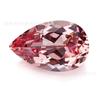 Gema Rosa Padparadscha Forma de Pera Gema Sintética Creada en Laboratorio Certificado Agl Fabricante de Wuzhou Venta al por Mayor Diamante Rosa