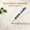 Plumón sellador para juntas de azulejos y baldosas, sellador especializado que cambia de color, plumón para reparación de color de juntas de muebles, plumón de retoque de color para muebles de secado rápido