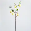 Ramas de Frutas Artificiales Muy Realistas: Pera Blanca, Pera de Nieve, Pera Verde y Pera Pato para Diseño de Paisajismo de Jardín, Casas de Huéspedes y Decoración del Hogar