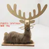 Decoração de Natal Alce Nórdico de Madeira Enfeites de Mesa Adereços para Exibição de Fotos Decorações de Natal Presentes