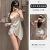 Pijama Sexy, Sexy Elegante, Camisola Suspender com Cordões, Saia de Verão Decote V, Saia Tentadora Quente Pura Luxúria, Drop Shipping