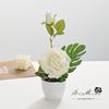Flor artificial estilo nórdico rosa pequeno bonsai flor artificial decoração de interiores fabricantes fornecem diretamente uma geração de plantas artificiais em vaso