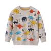 Moletons para Meninos e Meninas, Moletons de Algodão Felpado Tricotado de Manga Longa com Desenhos Animados, Novas Roupas de Outono, Marca de Estilo Europeu e Americano para Roupas Infantis
