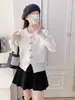 Cárdigan de Punto con Lazo Tridimensional Estilo Coreano 2026 Primavera Nuevo Suave y Dulce Chaqueta Suéter de Terciopelo Imitación de Visón para Mujer