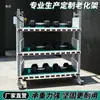 Estante de envejecimiento estante de prueba antiestático con ruedas estante de energía multicapa taller estante de almacenamiento de aleación de aluminio carrito móvil de rotación