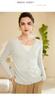 Casaco simples de cashmere cardigan mulheres puro cashmere V-neck malha suéter pequeno desgaste exterior primavera e outono fino atacado