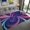 Alfombra de Vórtice Visual 3D Deseo Transfronterizo Alfombra Trampa de Ilusión 3D Felpudo para Dormitorio Alfombra para Mesa de Café de Sala de Estar Venta al por Mayor
