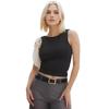 Verano 2024 Amazon Cross-border - Camiseta sin mangas sexy ajustada de color sólido simple para mujer europea y americana