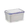 Caja de Almacenamiento de Plástico para Uso Doméstico, de Doble Capa, Doble Propósito para Almacenamiento y Drenaje, Alto Valor Estético, Caja de Almacenamiento para Refrigerador, Cesta Escurridora de Almacenamiento para Cocina