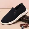 Otoño/Invierno Rebaja Caliente Zapatos de Tela Old Beijing para Hombre Cómodos Transpirables Suela Suave Primavera/Verano Antideslizantes Ligeros Zapatos para Padre de Edad Media/Mayor