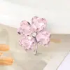 Novos Acessórios para Joias DIY de Cristal em Forma de Coração Trevo de Quatro Folhas Liga de Zinco Flor para Sapato Acessórios para Saída de Ar do Carro