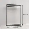 Estante de Ropa Simple de Hierro Exhibidor para Tienda de Ropa de Hombre y Mujer Colgador Colgante de Piso Estante Lateral para Colgar Ropa