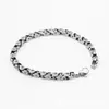 Pulseira Vintage de Aço Titânio Transfronteiriça para Homens, Acessório de Personalidade Hip-Hop, Estilo Punk Minimalista, Joia Simples Versátil, Sete Contas