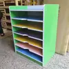 Mesa Móvil de Arte para Jardín de Infantes Gabinete de Almacenamiento de Papel de Dibujo de Madera Maciza para Aula de Arte Estante Organizador para Estudio de Educación Temprana Gabinete de Arte