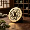 Pingente de moeda Cinco Imperadores de latão estilo étnico retrô chinês, acessório de metal, item de artesanato, pequena decoração de presente atacado